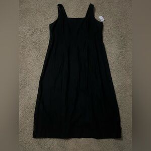 NWT Old Navy women’s black linen type dress. Size XL